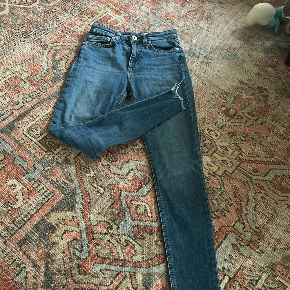 Rag & bone Nina high rise ankle skinny size 24